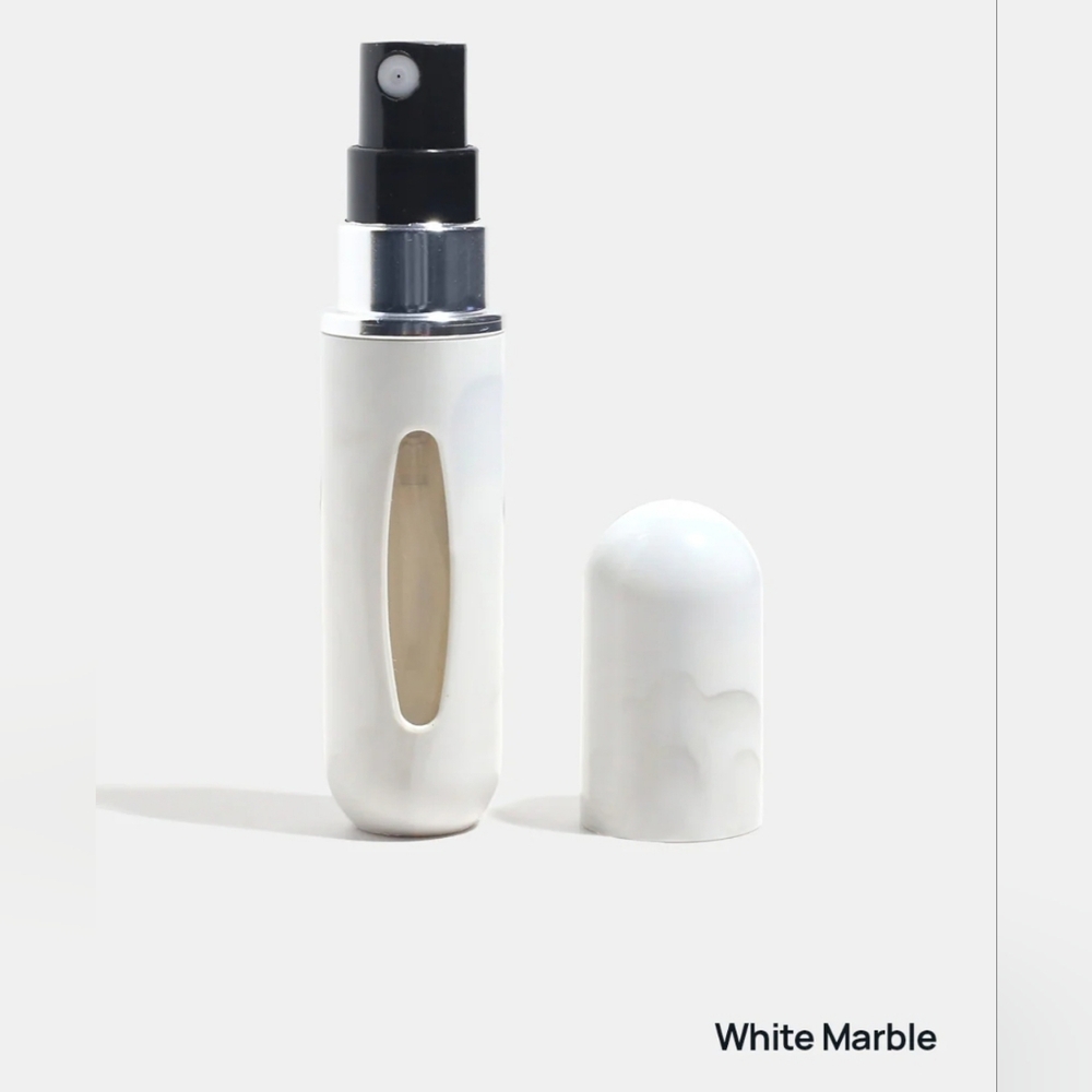 Refillable Perfume Atomizer In White Marble BNIB - Picture 4 of 8
